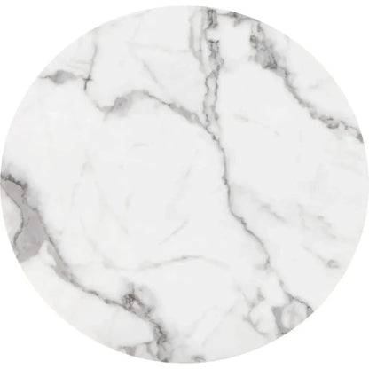 Tintern Dining Table White & Antique Brass-Dining Tables-Zuo Modern-LOOMLAN