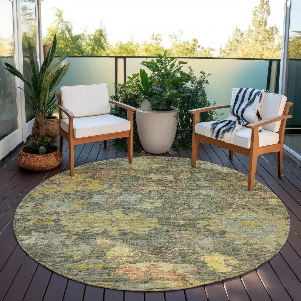 Tirana Aloe Washable Indoor-Outdoor Rug-Outdoor Rugs-LOOMLAN Rugs-LOOMLAN