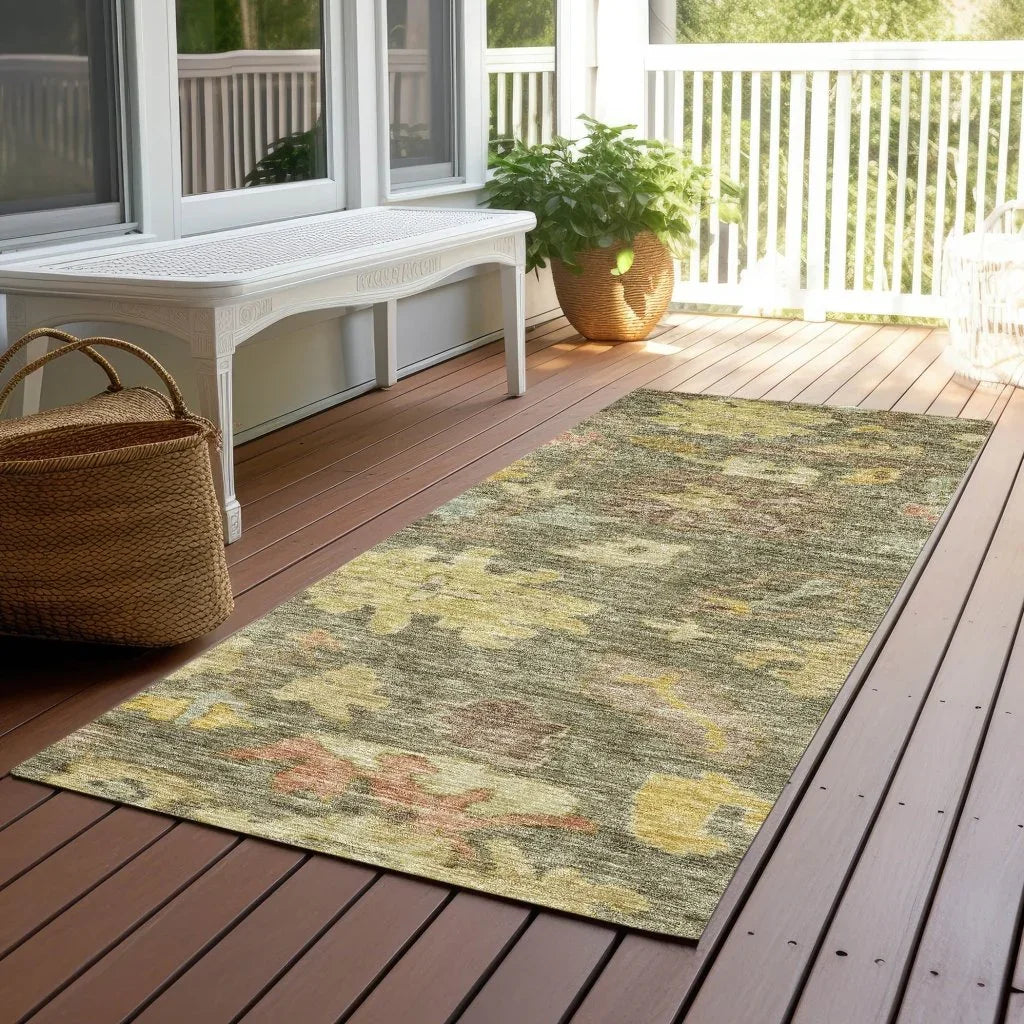 Tirana Aloe Washable Indoor-Outdoor Rug-Outdoor Rugs-LOOMLAN Rugs-LOOMLAN