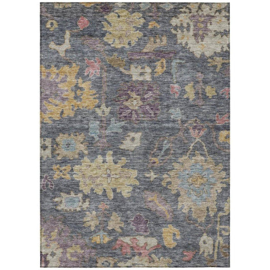 Tirana Blue Washable Indoor-Outdoor Rug-Outdoor Rugs-LOOMLAN Rugs-2'6" x 3'10"-LOOMLAN