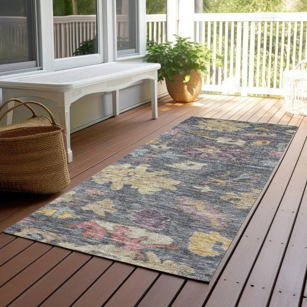Tirana Blue Washable Indoor-Outdoor Rug-Outdoor Rugs-LOOMLAN Rugs-LOOMLAN