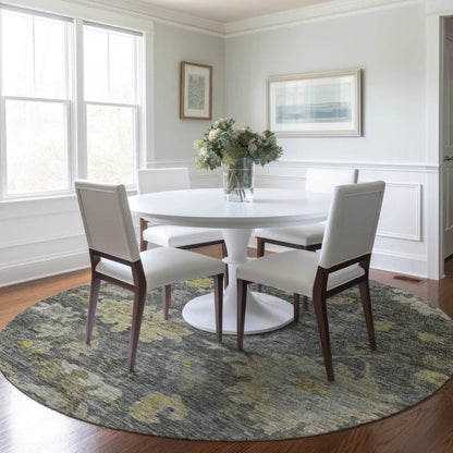 Tirana Gray Washable Indoor-Outdoor Rug-Outdoor Rugs-LOOMLAN Rugs-LOOMLAN