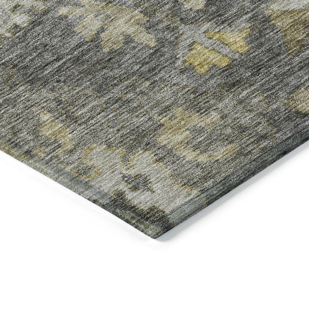 Tirana Gray Washable Indoor-Outdoor Rug-Outdoor Rugs-LOOMLAN Rugs-LOOMLAN