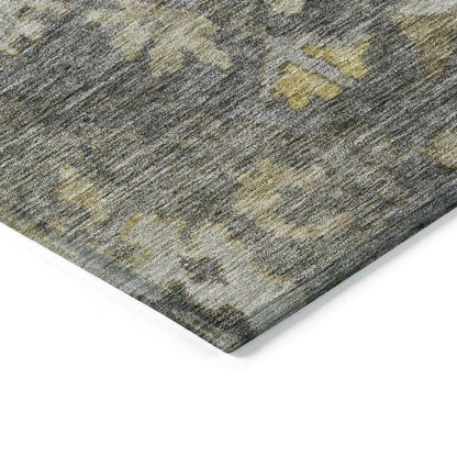 Tirana Gray Washable Indoor-Outdoor Rug-Outdoor Rugs-LOOMLAN Rugs-LOOMLAN