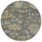 Tirana Gray Washable Indoor-Outdoor Rug-Outdoor Rugs-LOOMLAN Rugs-8' x 8'-LOOMLAN