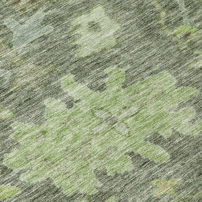 Tirana Green Washable Indoor-Outdoor Rug-Outdoor Rugs-LOOMLAN Rugs-LOOMLAN