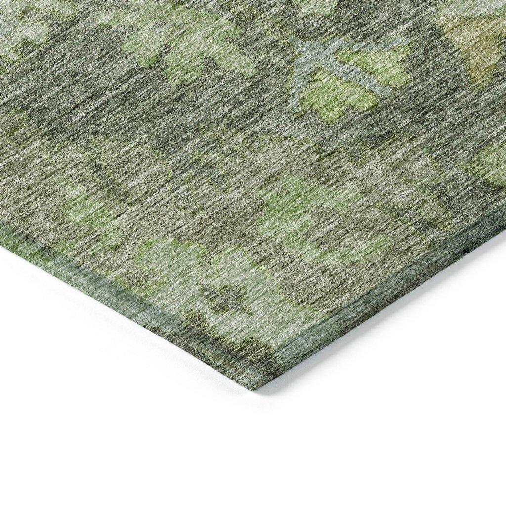 Tirana Green Washable Indoor-Outdoor Rug-Outdoor Rugs-LOOMLAN Rugs-LOOMLAN
