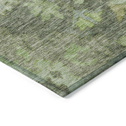 Tirana Green Washable Indoor-Outdoor Rug-Outdoor Rugs-LOOMLAN Rugs-LOOMLAN