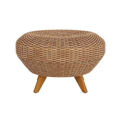 Tobago Hyacinth Outdoor Ottoman-Outdoor Ottomans-Lloyd Flanders-LOOMLAN