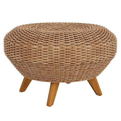 Tobago Hyacinth Outdoor Ottoman-Outdoor Ottomans-Lloyd Flanders-LOOMLAN