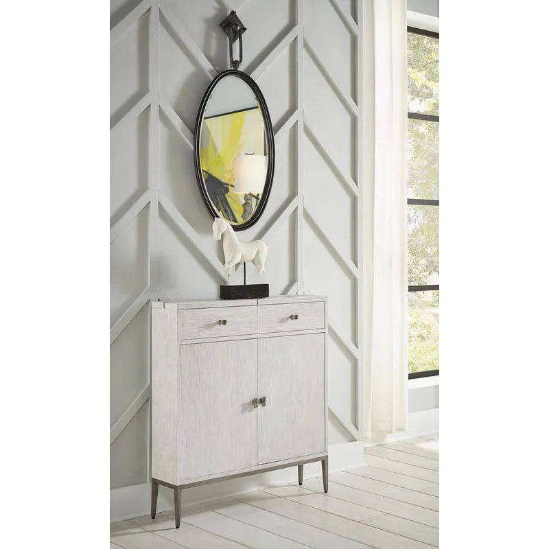 Tobago Iron Framed Oval Wall Mirror - LOOMLAN - Wildwood - Wall Mirrors