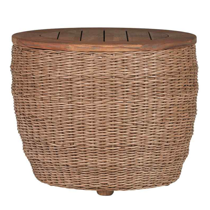 Tobago Round Barrel Outdoor End Table