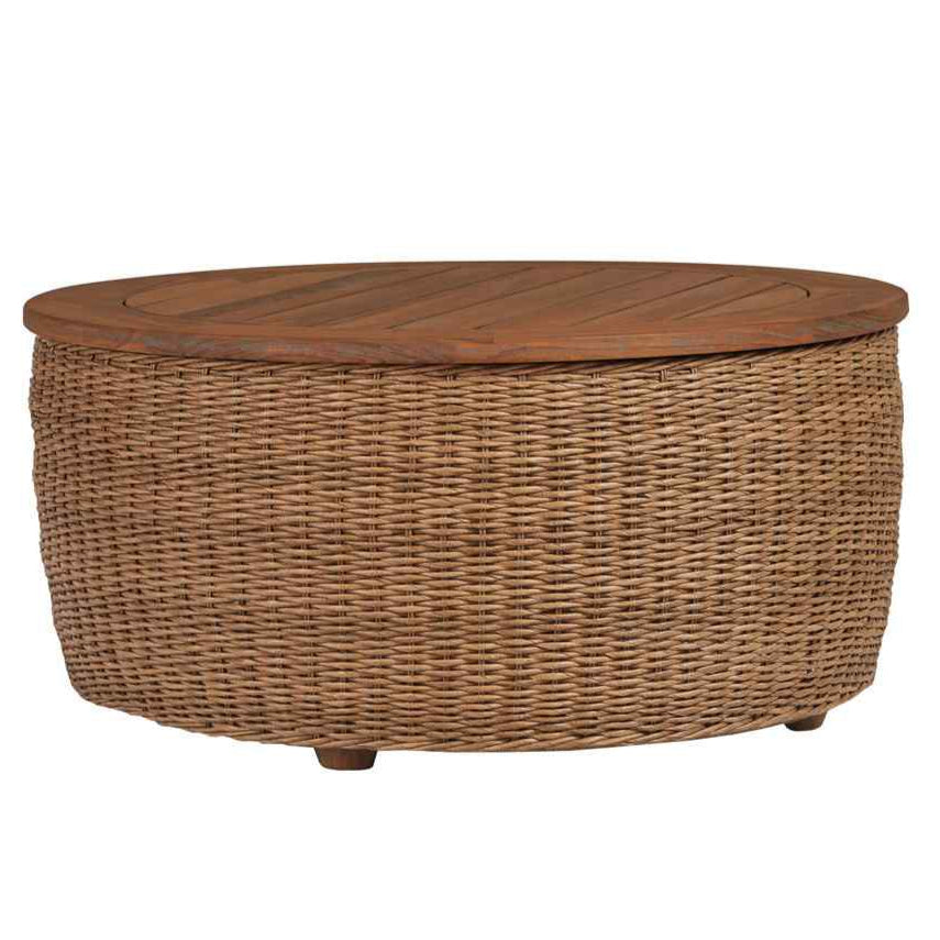 Tobago Round Outdoor Cocktail Table-Outdoor Coffee Tables-Lloyd Flanders-LOOMLAN