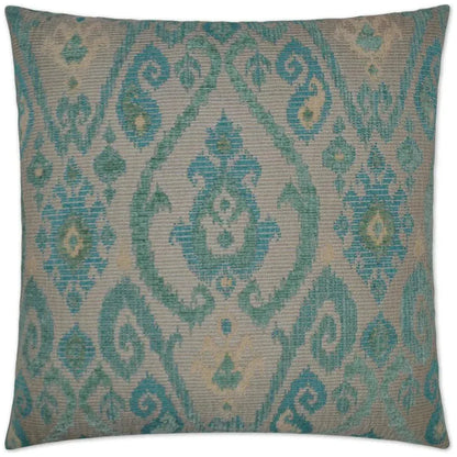 Tobias Aqua Blue Throw Pillow With Insert - LOOMLAN - D.V. Kap - Throw Pillows