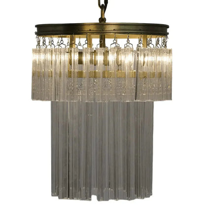 Toby Chandelier, Antique Brass and Crystal - LOOMLAN - Noir - Chandeliers