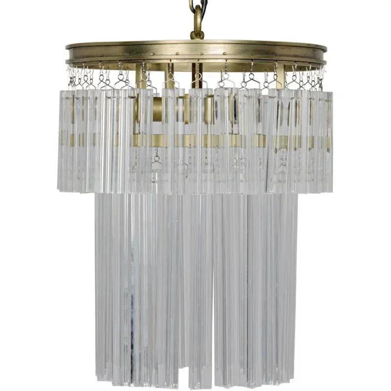 Toby Chandelier, Antique Brass and Crystal - LOOMLAN - Noir - Chandeliers