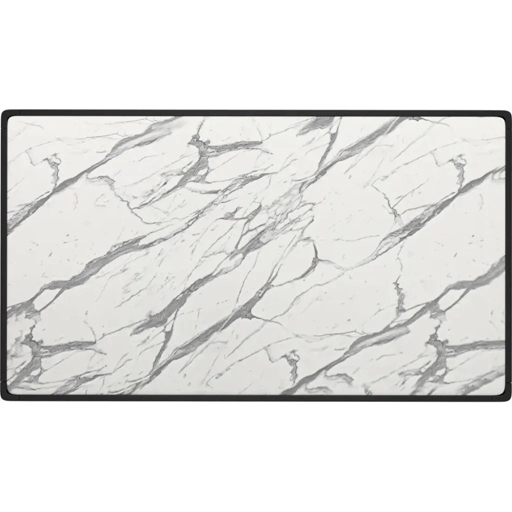 Tokai White Stone & Wood Rectangular Dining Table-Dining Tables-Zuo Modern-LOOMLAN