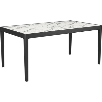 Tokai White Stone & Wood Rectangular Dining Table-Dining Tables-Zuo Modern-LOOMLAN