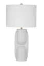 Tolland Glossy White Finish Table Lamp - LOOMLAN - Bassett Mirror - Table Lamps