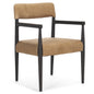 Toni Chestnut Leather Dining Chair (Set of 2)