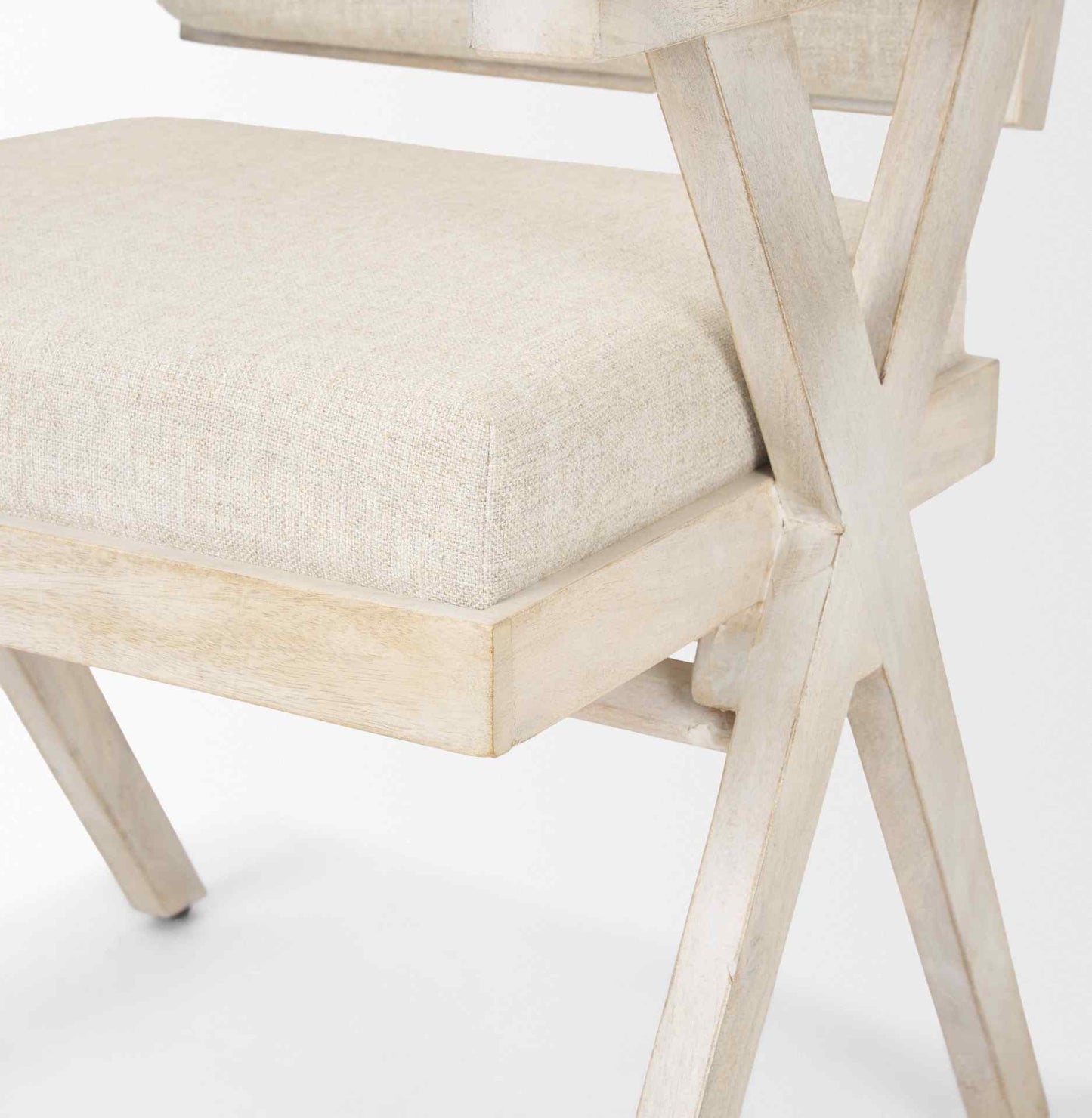 Topanga Cream Fabric Dining Chair (Set of 2)