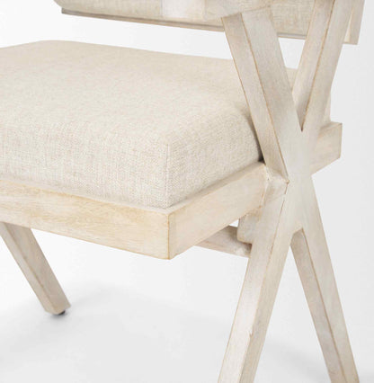 Topanga Cream Fabric Dining Chair (Set of 2)