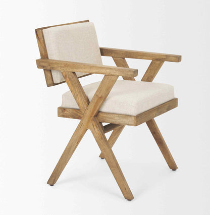 Topanga Cream Fabric Dining Chair (Set of 2)