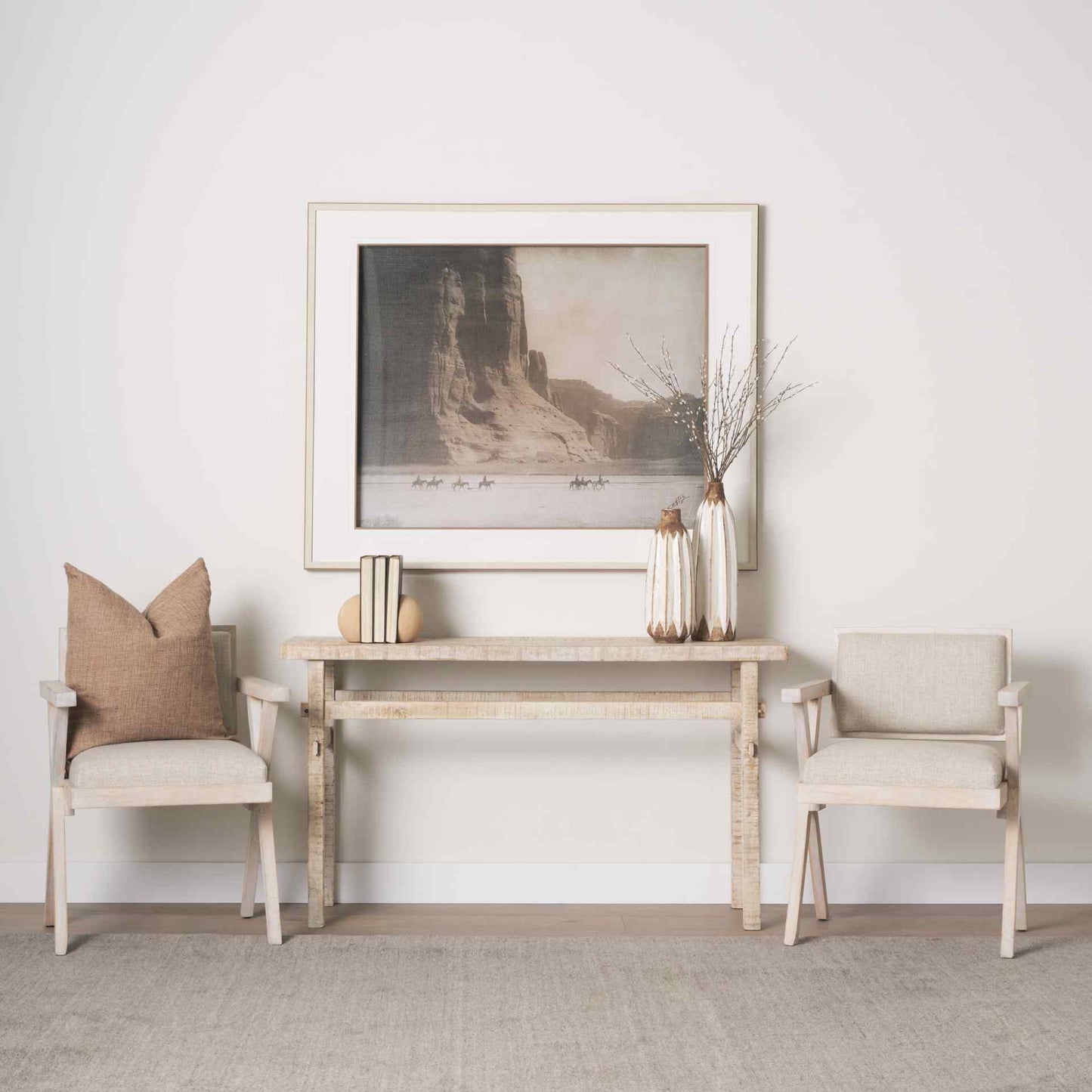 Topanga Cream Fabric Dining Chair (Set of 2)