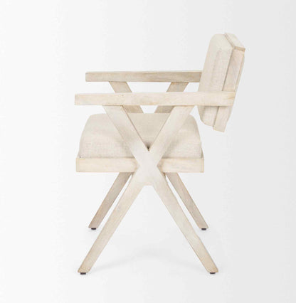 Topanga Cream Fabric Dining Chair (Set of 2)