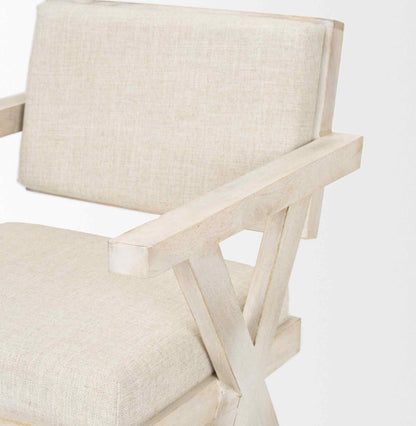 Topanga Cream Fabric Dining Chair (Set of 2)
