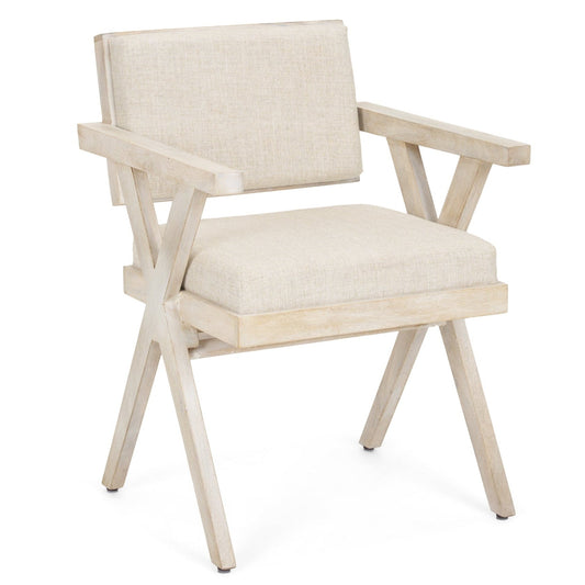 Topanga Cream Fabric Dining Chair (Set of 2)