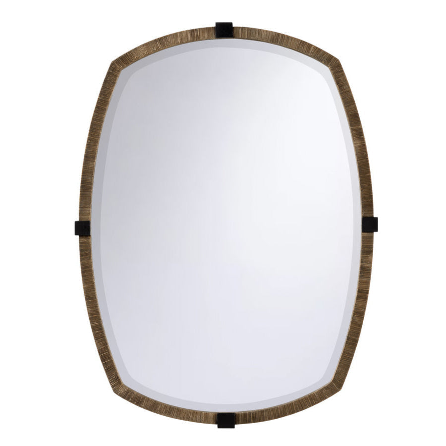 Topher Contoured Resin Frame Wall Mirror