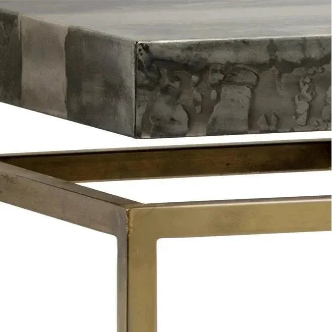 Toreno Console Table Hand Iron Antique Brass Base - LOOMLAN - SUNPAN - Console Tables