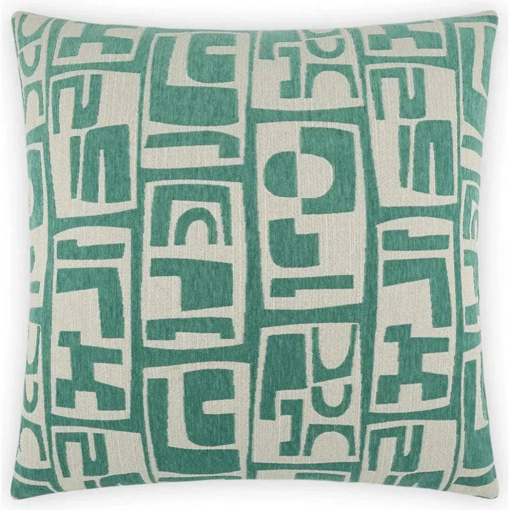 Toro Malachite Teal Throw Pillow With Insert - LOOMLAN - D.V. Kap - Throw Pillows