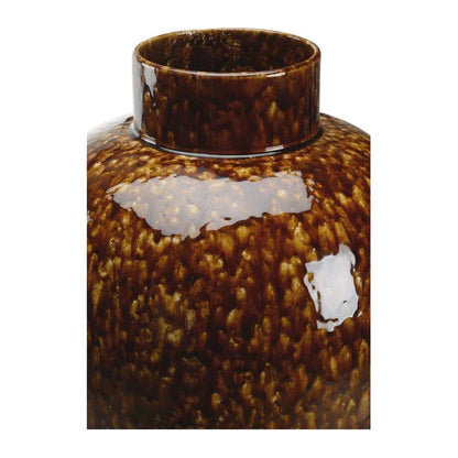 Tortoise Glazed Finished Ceramic Vase - LOOMLAN - Chelsea House - Vases & Jars