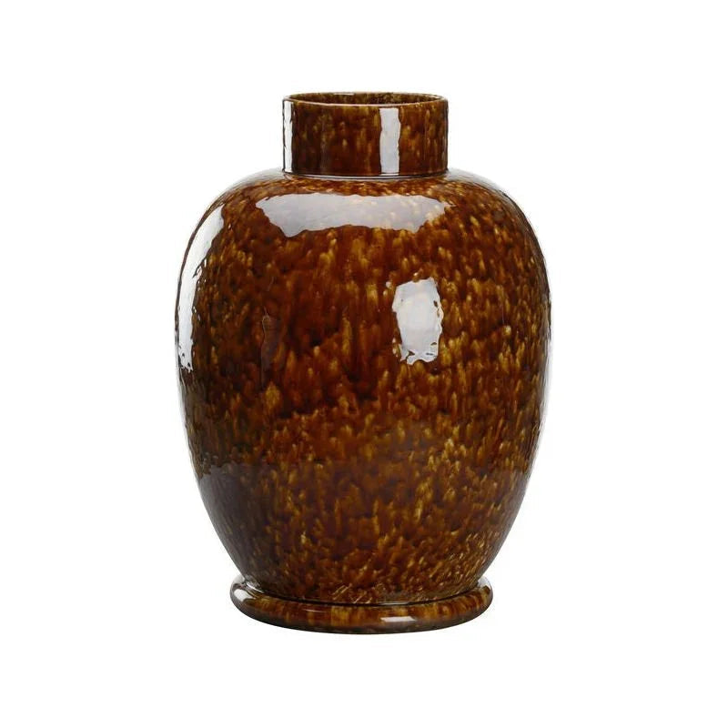 Tortoise Glazed Finished Ceramic Vase - LOOMLAN - Chelsea House - Vases & Jars