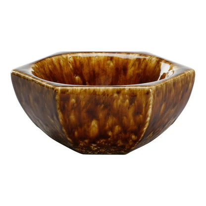 Tortoise Hexagonal Shaped Ceramic Bowl - LOOMLAN - Chelsea House - Boxes & Bowls