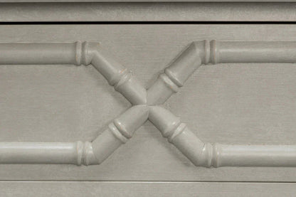 Tortola Three Drawer White Chest - LOOMLAN - Sarreid - Chests