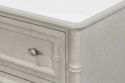 Tortola Three Drawer White Chest - LOOMLAN - Sarreid - Chests