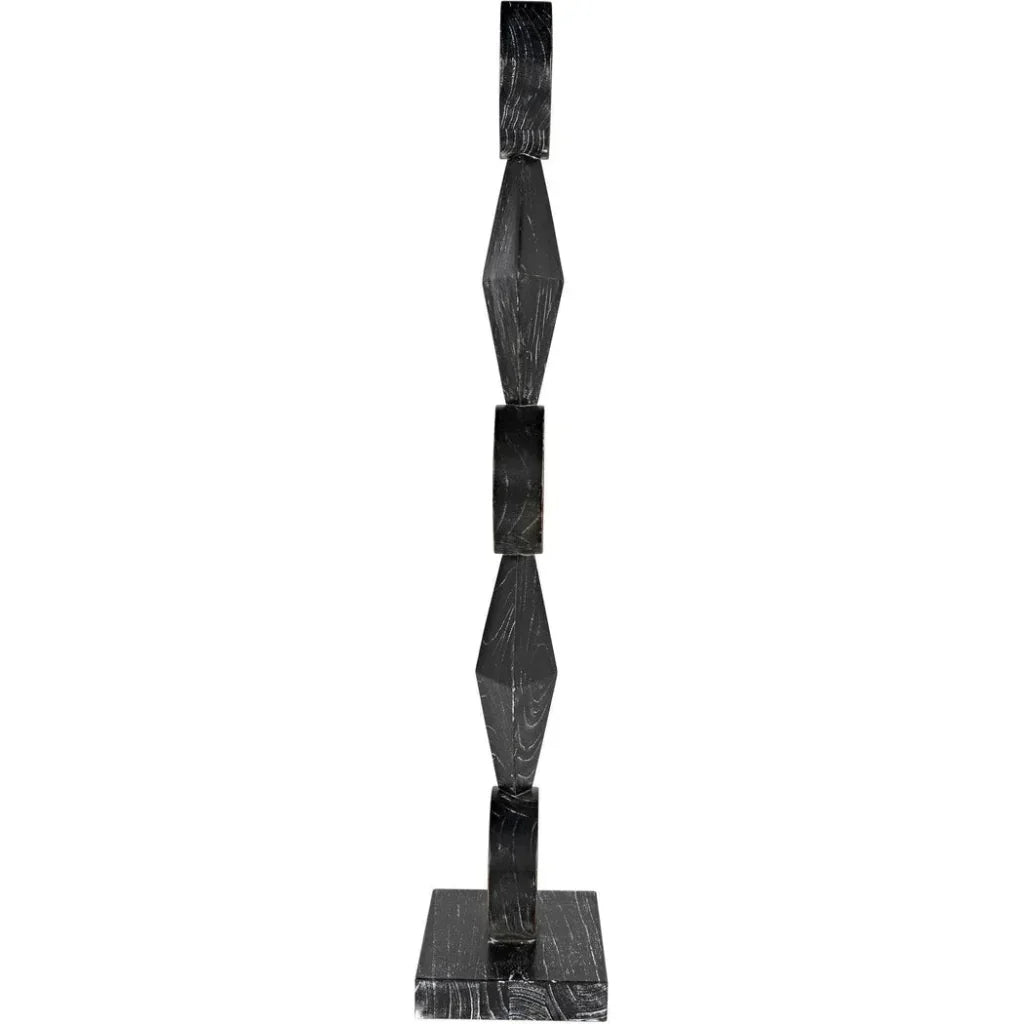 Totem Cinder Black Sculpture - LOOMLAN - Noir - Statues & Sculptures