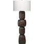 Totem Hand-Carved Wood Floor Lamp