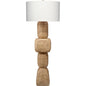 Totem Hand-Carved Wood Floor Lamp