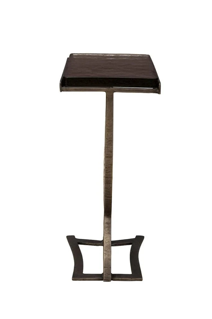 Toulon Brass Rectangular Side Table - LOOMLAN - Furniture Classics - Side Tables