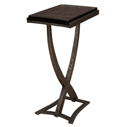 Toulon Brass Rectangular Side Table - LOOMLAN - Furniture Classics - Side Tables