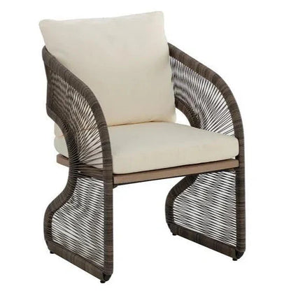 Toulon Dining Chair Stinson Cream Outdoor-Outdoor Dining Chairs-SUNPAN-LOOMLAN