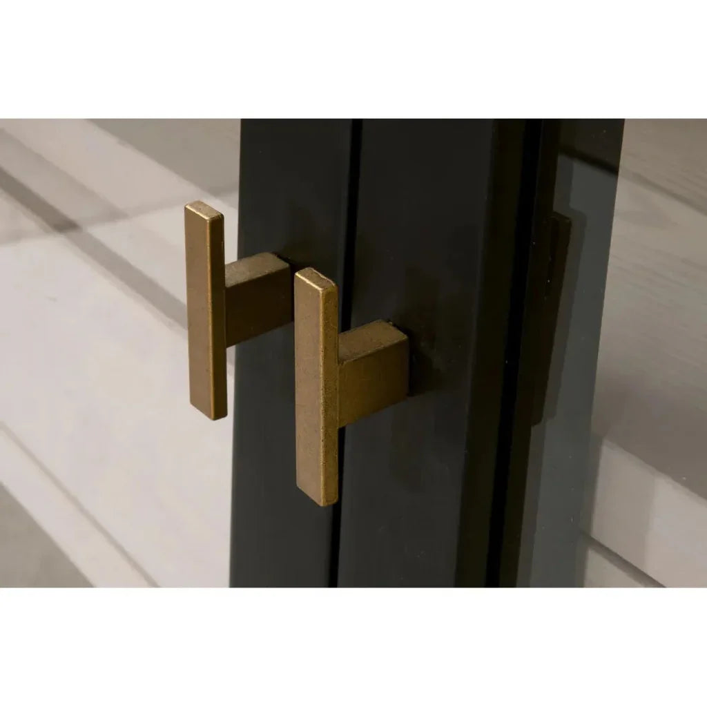 Toulouse Wooden Glass Display Cabinet - LOOMLAN - Essentials For Living - Bookcases