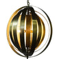 Tournant Metal Pendant With Antique Brass - LOOMLAN - Noir - Pendants