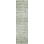 Tova Green Washable Indoor-Outdoor Rug-Outdoor Rugs-LOOMLAN Rugs-2'3" x 7'6"-LOOMLAN