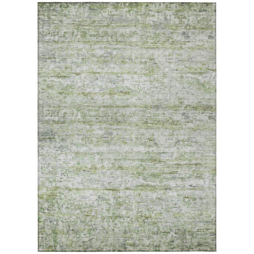 Tova Green Washable Indoor-Outdoor Rug-Outdoor Rugs-LOOMLAN Rugs-2'6" x 3'10"-LOOMLAN