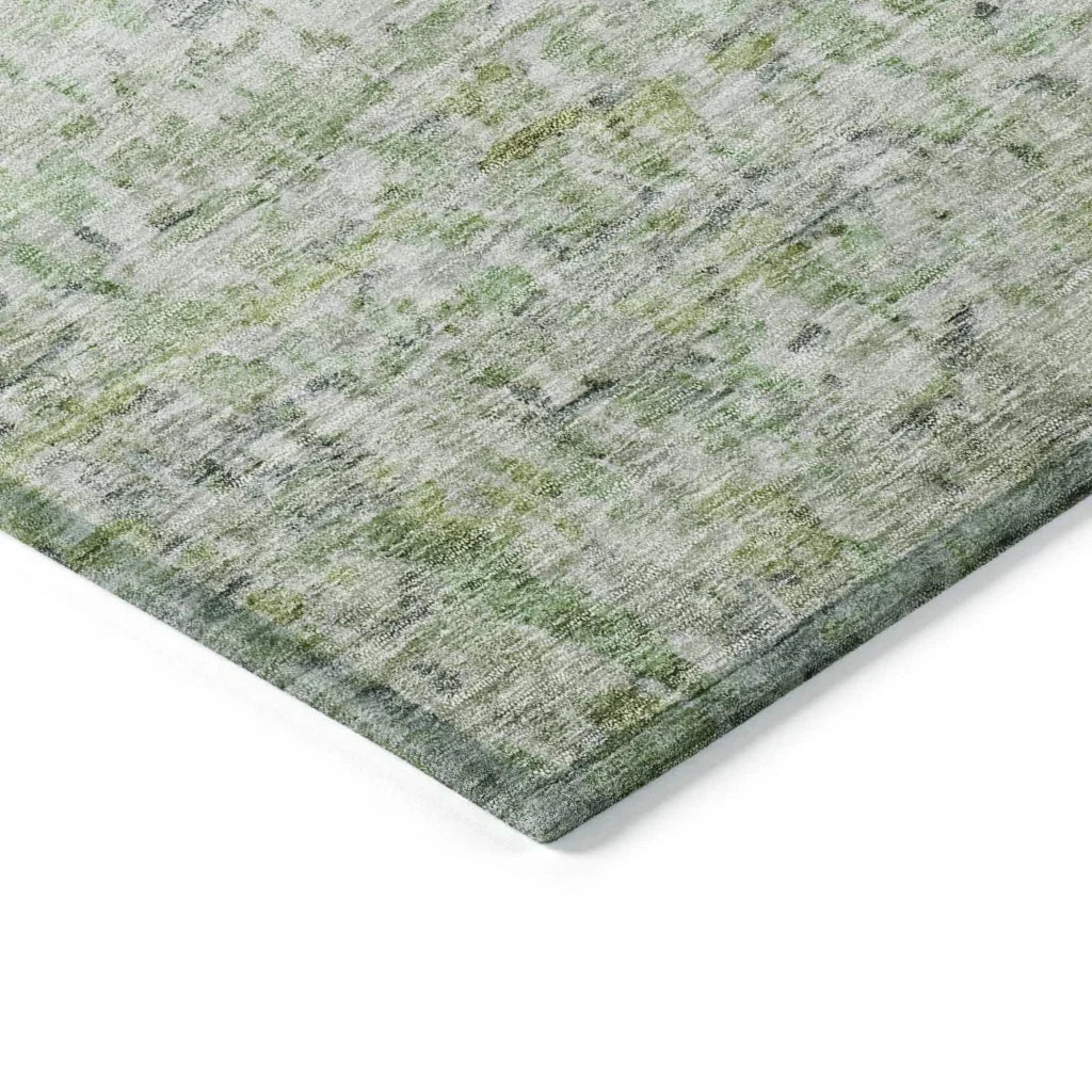 Tova Green Washable Indoor-Outdoor Rug-Outdoor Rugs-LOOMLAN Rugs-LOOMLAN